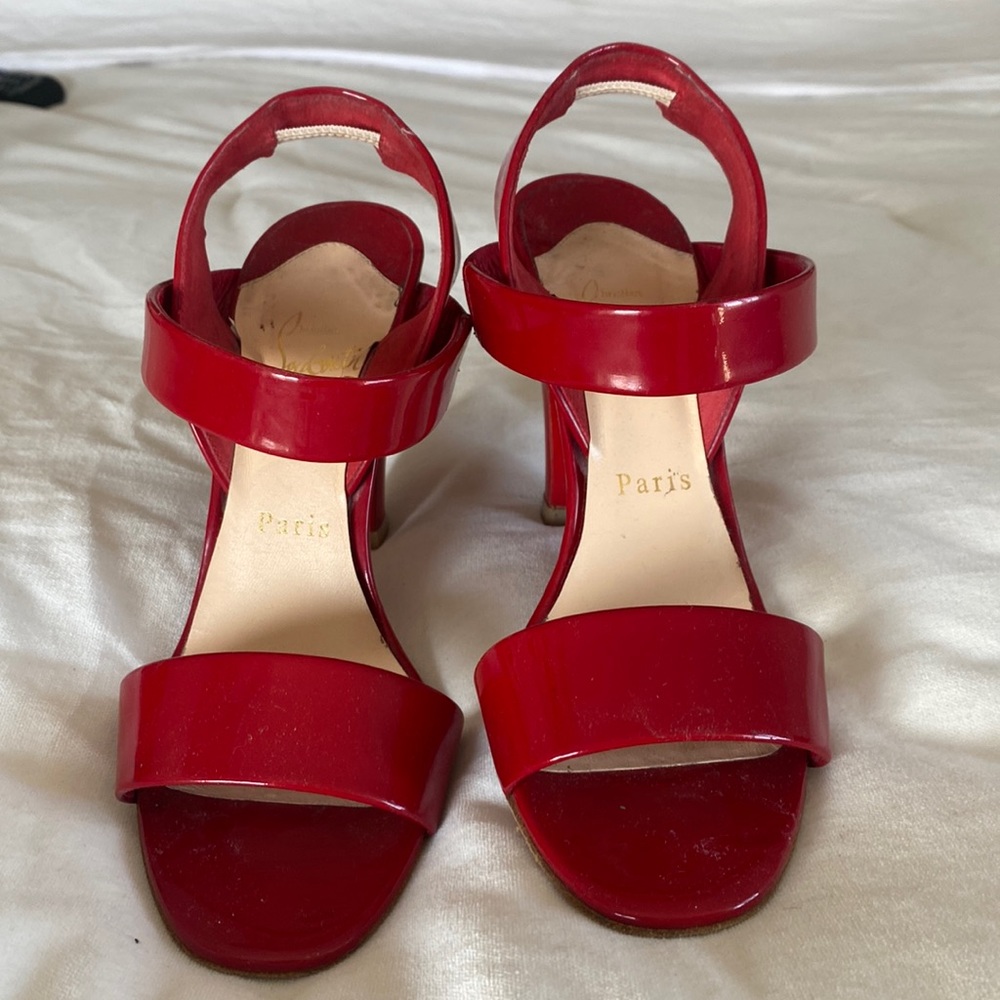 Paten leather Red Louboutins